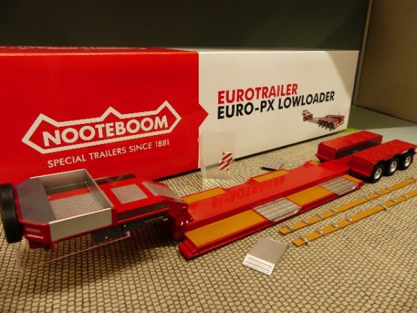 1/50 NZG NOOTEBOOM PENDEL-X  3-Achs Baggerbett Auflieger 655/10