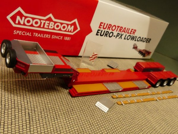 1/50 NZG NOOTEBOOM PENDEL-X  3-Achs Baggerbett Auflieger 655/10