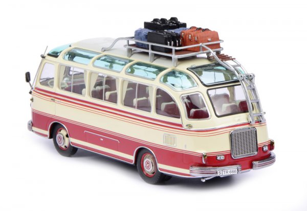 1/43 Schuco Setra S6 Bus mit Reisegepäck 45 029 2500