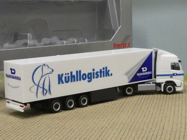 1/87 Herpa Volvo GL 08 Transdanubia Kühllogistik Kühlkoffer-SZ 907477
