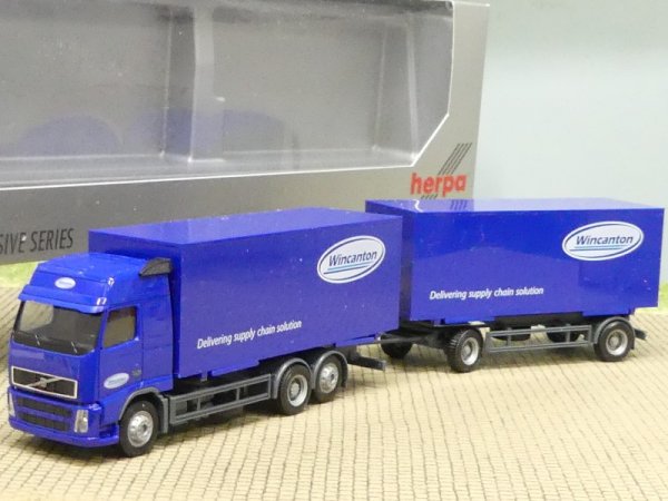 1/87 Herpa Volvo FH Wincanton Wechselkoffer-Hängerzug