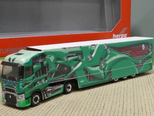 1/87 Herpa Renault T Tour de Dynamics Promotion Truck Koffer-SZ 310796-002
