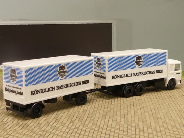 1/87 Albedo MAN F80 Kaltenberg Bier Koffer-Hängerzug