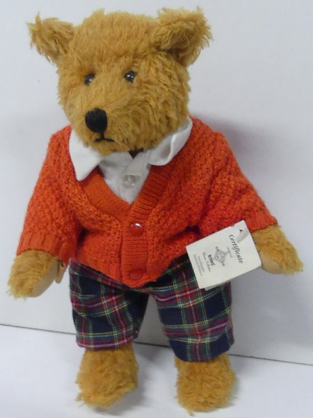 Bing Teddybär ca. 25cm Classic Collection mit karierte Hose und Strickweste