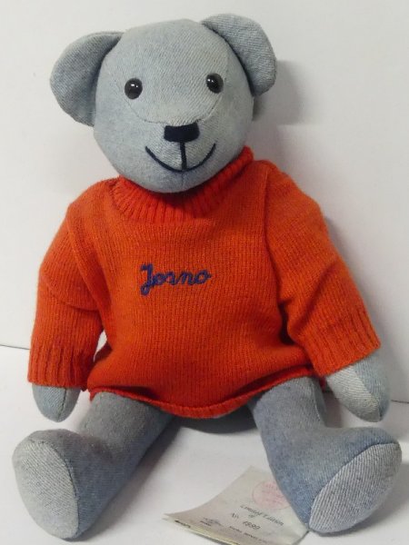 Bing Teddybär ca. 32cm Levi Strauss Museum Buttenheim Stoff Denim
