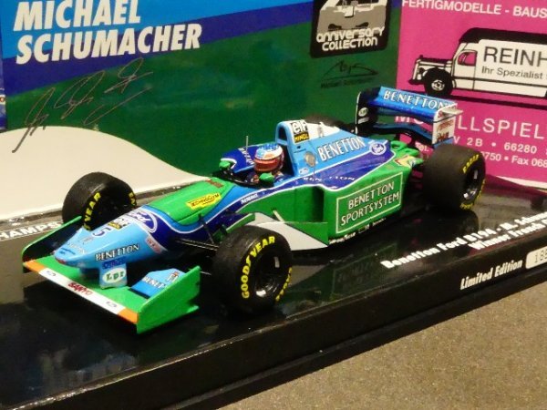 1/43 Minichamps Bennetton Ford b194 M.Schuhmacher Winner French GP 1994 517 940705
