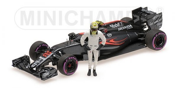 1/43 Minichamps McLaren Honda MP4-31 J.Button Last F1 Race Abu Dhabi 2016