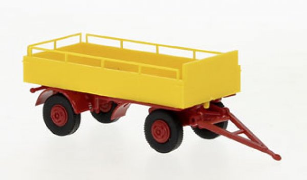 1/87 Brekina Anhänger Cola-Pritsche gelb/rot 55351