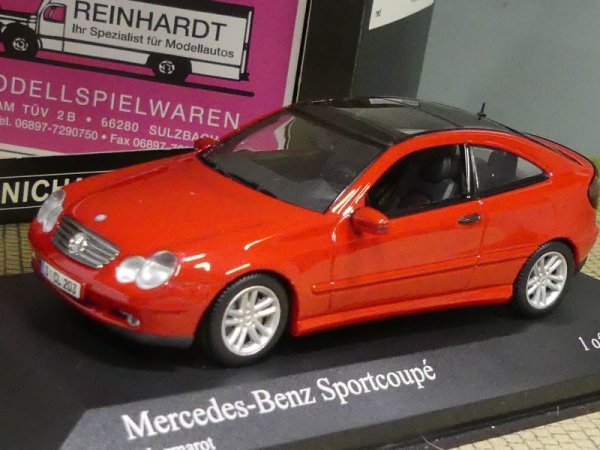 1/43 Minichamps MB C-Klasse Sportcoupe 2001 rot 430 030000