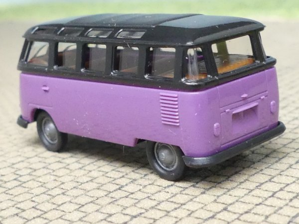 1/87 Brekina # 2050 VW T1b Samba schwarz/lila 318413