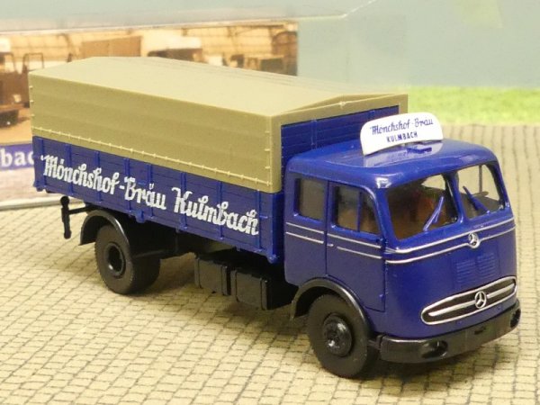 1/87 Brekina MB 334 Mönchshof-Bräu Kulmbach Planen-LKW