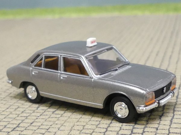 1/87 Brekina Peugeot 504 TAXI grau metallic SAI 2095.2