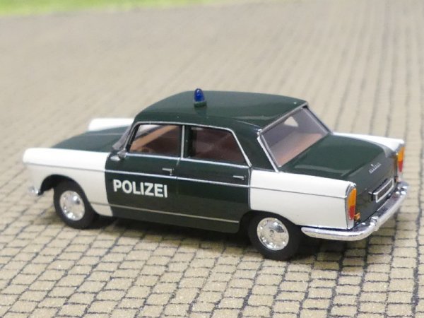 1/87 Brekina Peugeot 404 Polizei Saarland 29006
