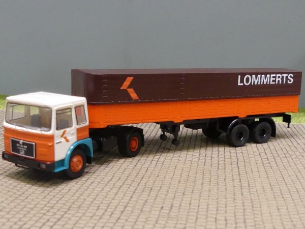 1/87 Brekina MAN F7 Lommertz Plane Sattelzug 78162