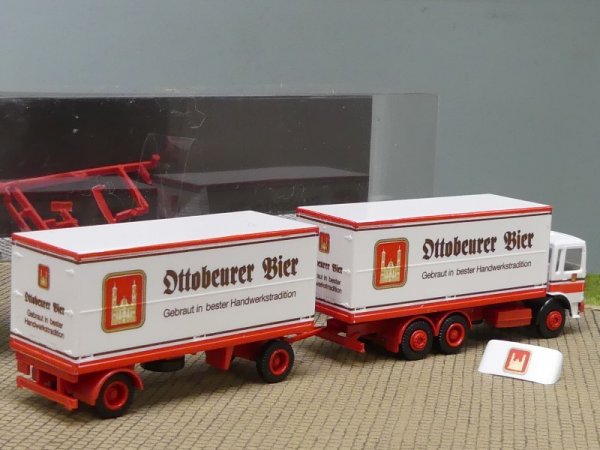 1/87 Albedo MAN F90 Ottobeurer Bier Koffer-Sattelzug