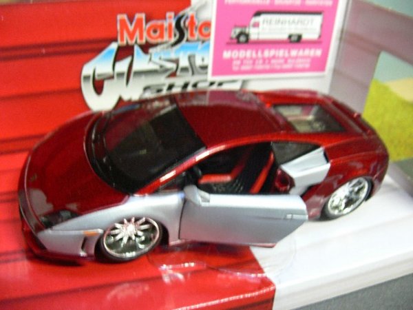 1/24 Maisto Lamborghini Gallardo LP 560-4 silber/rot 31352