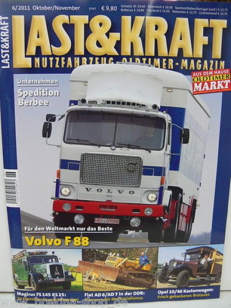 Last & Kraft 2011 / 6 Nutzfahrzeug Oldtimer Magazin
