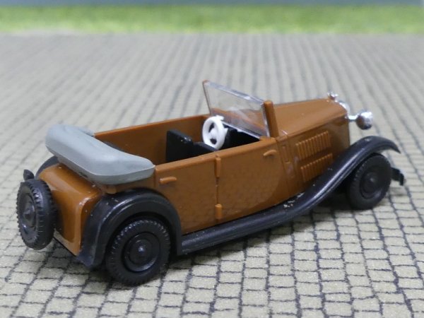1/87 Brekina Wanderer Cabrio braun / Kotflügel schwarz #02