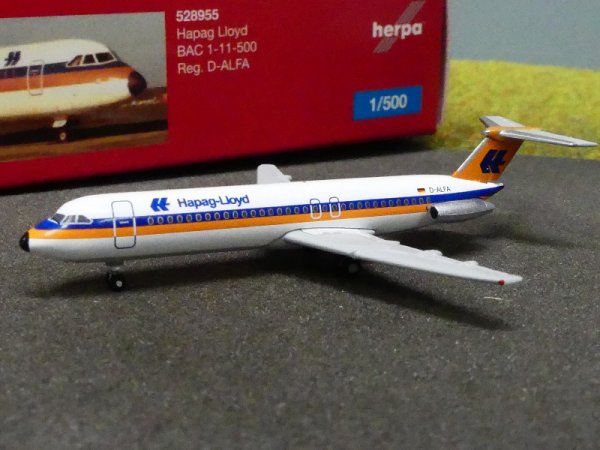 1/500 Herpa Hapag Lloyd BAC 1-11-500 528955 SONDERPREIS 14,99 statt 22,95 €