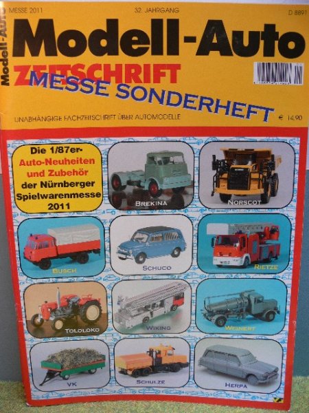 Modell Auto Zeitschrift MAZ 2011 Messe Sonderheft