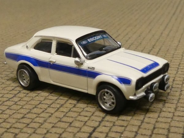 1/87 Brekina Ford Escort RS 1800 MKI, weiß/blau 19070