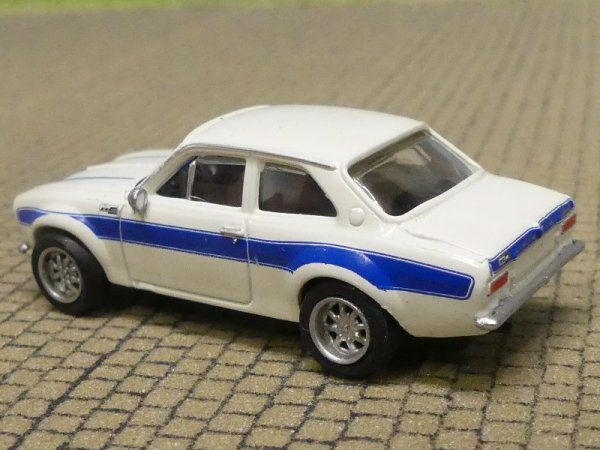 1/87 Brekina Ford Escort RS 1800 MKI, weiß/blau 19070