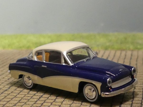 1/87 Brekina Wartburg 311 Coupe dunkelblau/hellelfenbein 1959, 27160