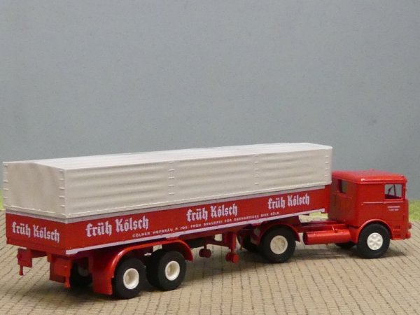 1/87 Brekina Büssing LS 11 Früh Kölsch Planen-Sattelzug 79201