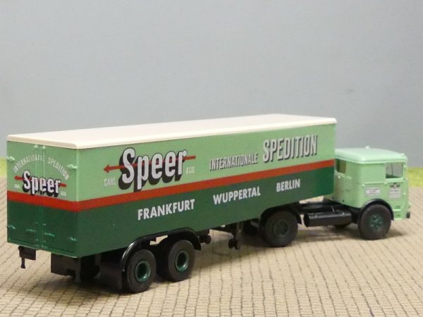 1/87 Brekina Büssing LS 11 Speer Wuppertal Koffer-Sattelzug