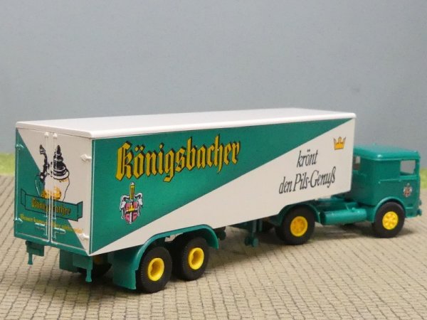 1/87 Brekina Büssing LS 11 Königsbacher Pils Koffer-Sattelzug