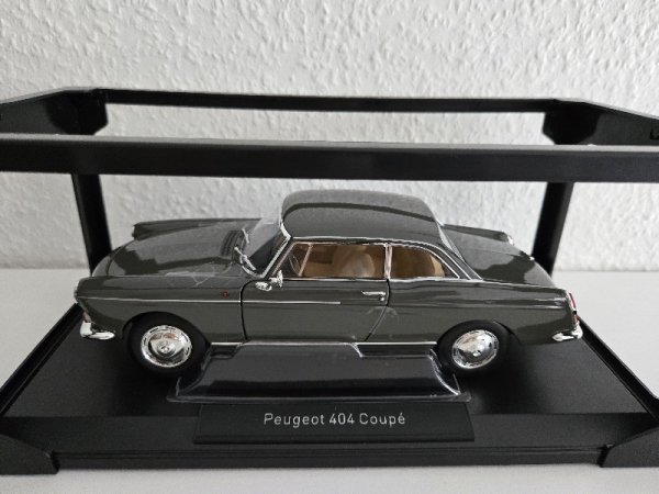 1/18 Norev Peugeot 404 Coupe 1967 Graphite Grey 184834