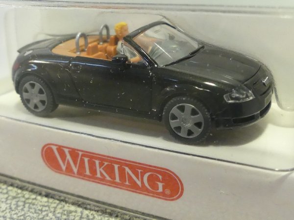 Wiking 1/87 Nr.131 04 28 Audi TT Roadster mit Fahrer schwarz OVP #3115 