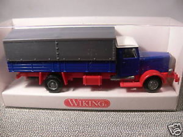 1/87 Wiking Hanomag blau Planen LKW 846 01 B