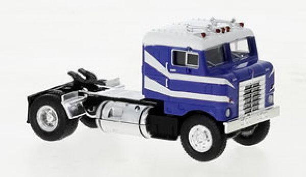 1/87 Brekina Kenworth Bullnose blau weiß 85955