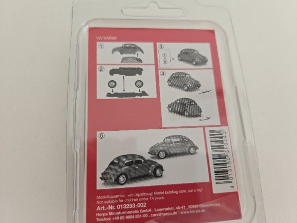 1/87 Herpa Minikit VW Käfer orange 013253-002