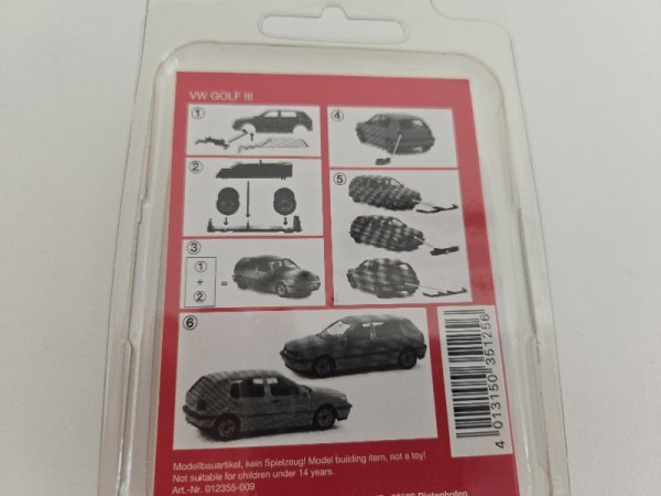 1/87 Herpa Minikit VW Golf III türkis 012355-009