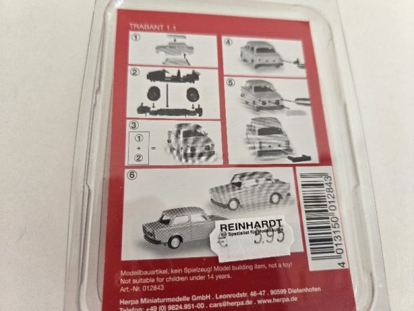 1/87 Herpa Minikit Trabant 1.1 grün 012843