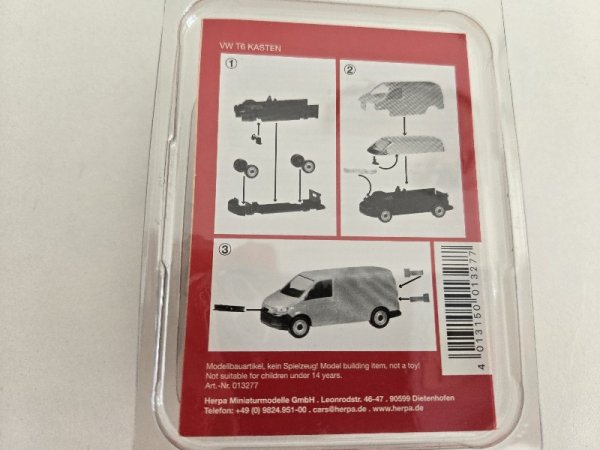 1/87 Herpa Minikit VW T6 Kasten gelb 013277