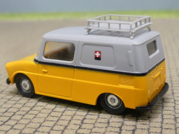 1/87 Brekina VW Fridolin PTT CH Post Schweiz + Gepäckträger