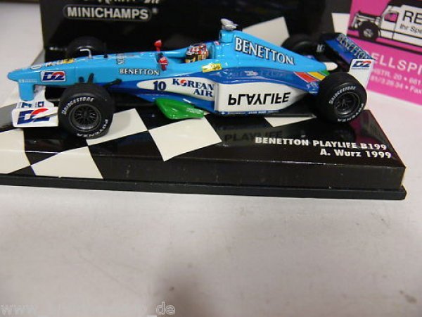 1/43 Minichamps Benetton Playlife B1999 A.Wurz 1999 #10 430 990010
