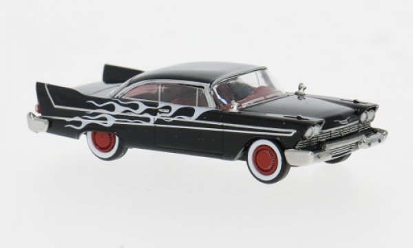1/87 Brekina Plymouth Fury schwarz Flames 19683