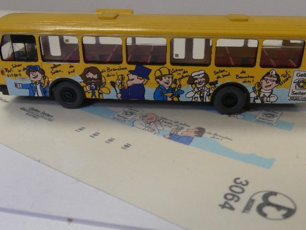 1/87 FRÖWIS DECALS HVV Gelbe Seiten (für MB O 305) #3064