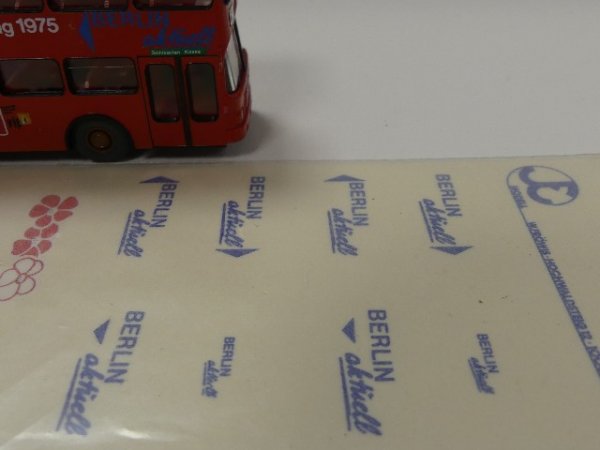 1/87 FRÖWIS DECALS BVG Bonhoff + Berlin aktuell (für MAN SD 200) #3012