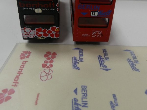 1/87 FRÖWIS DECALS BVG Bonhoff + Berlin aktuell (für MAN SD 200) #3012