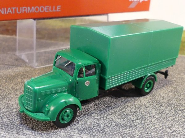 1/87 Herpa Mercedes-Benz L 311 Planen-LKW Polizei Hamburg Toilettenwagen 308397