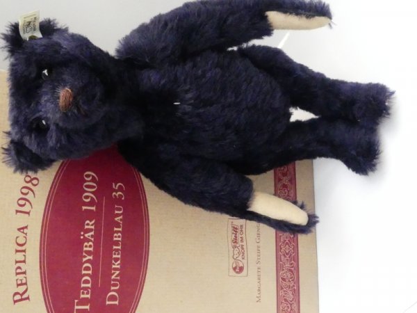 STK 35 Teddybär 1909 Replica 1998 dunkelblau 35cm 406508