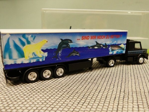 1/87 Herpa Albedo Scania Hauber 143 Sind wir noch zu retten? KüKo SZ
