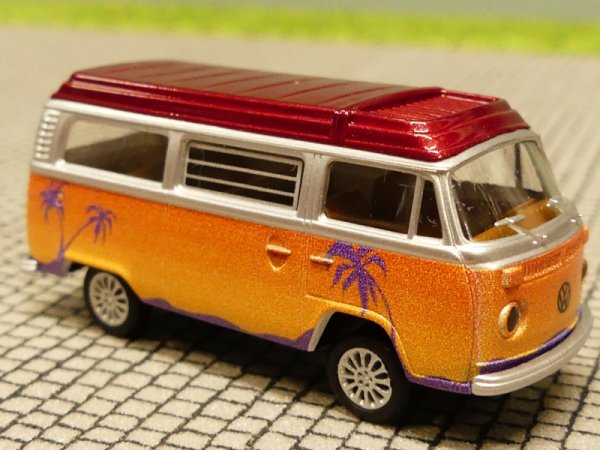 1/87 Brekina VW T2 Bus Sonnenuntergang Dach dunkelrot Reinhardt Hot Bulli