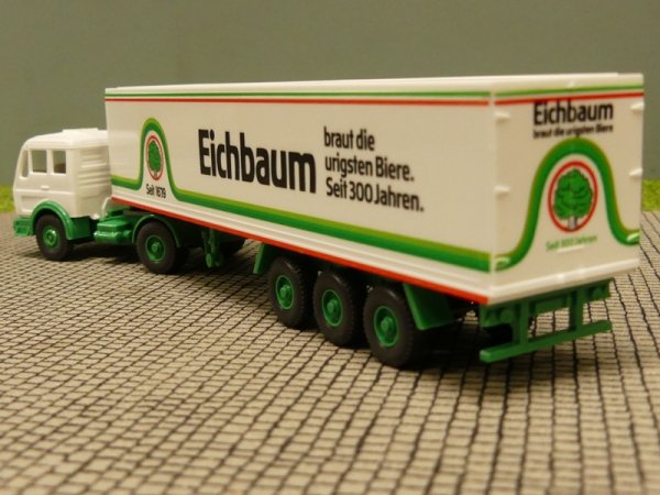 1/87 Wiking MB NG Eichbaum Bier Koffer Sattelzug