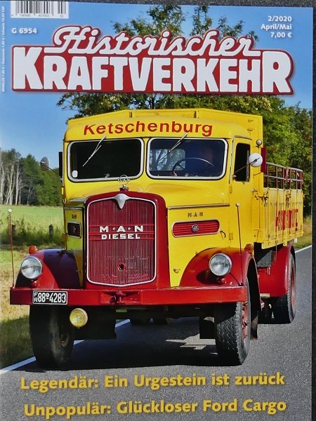 Historischer Kraftverkehr 2020 2 April/Mai